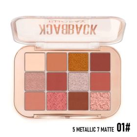 PHOFAY 12 Color Eyeshadow Palette (Option: 01)